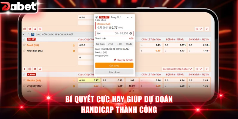 Bí quyết cực hay giúp dự đoán handicap thành công