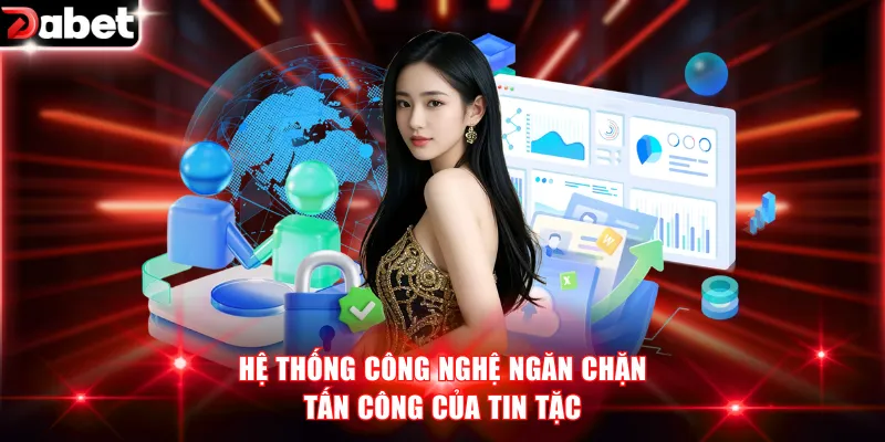 Giới Thiệu Trang Web casino DABET Xanh Chín Top 1 Châu Á 3 Hệ thống công nghệ ngăn chặn tấn công của tin tặc