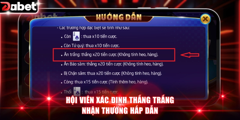Hội viên xác định thắng trắng nhận thưởng hấp dẫn