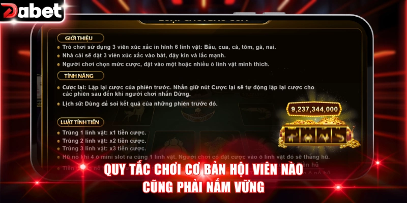 Quy tắc chơi cơ bản hội viên nào cũng phải nắm vững