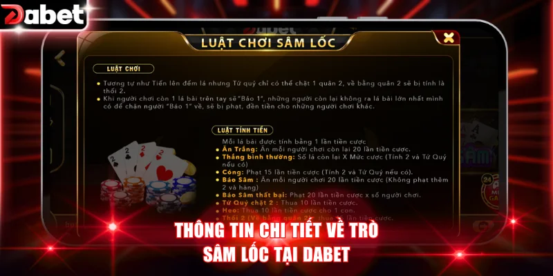 Thông tin chi tiết về trò Sâm Lốc tại DABET