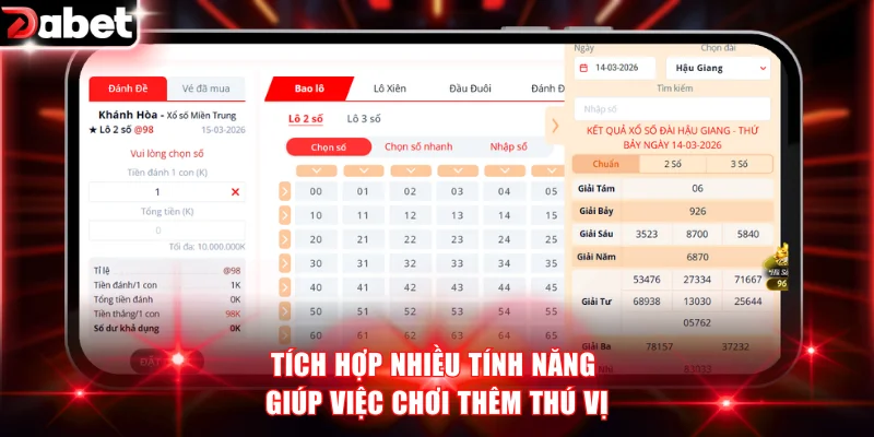 Tích hợp nhiều tính năng giúp việc chơi thêm thú vị